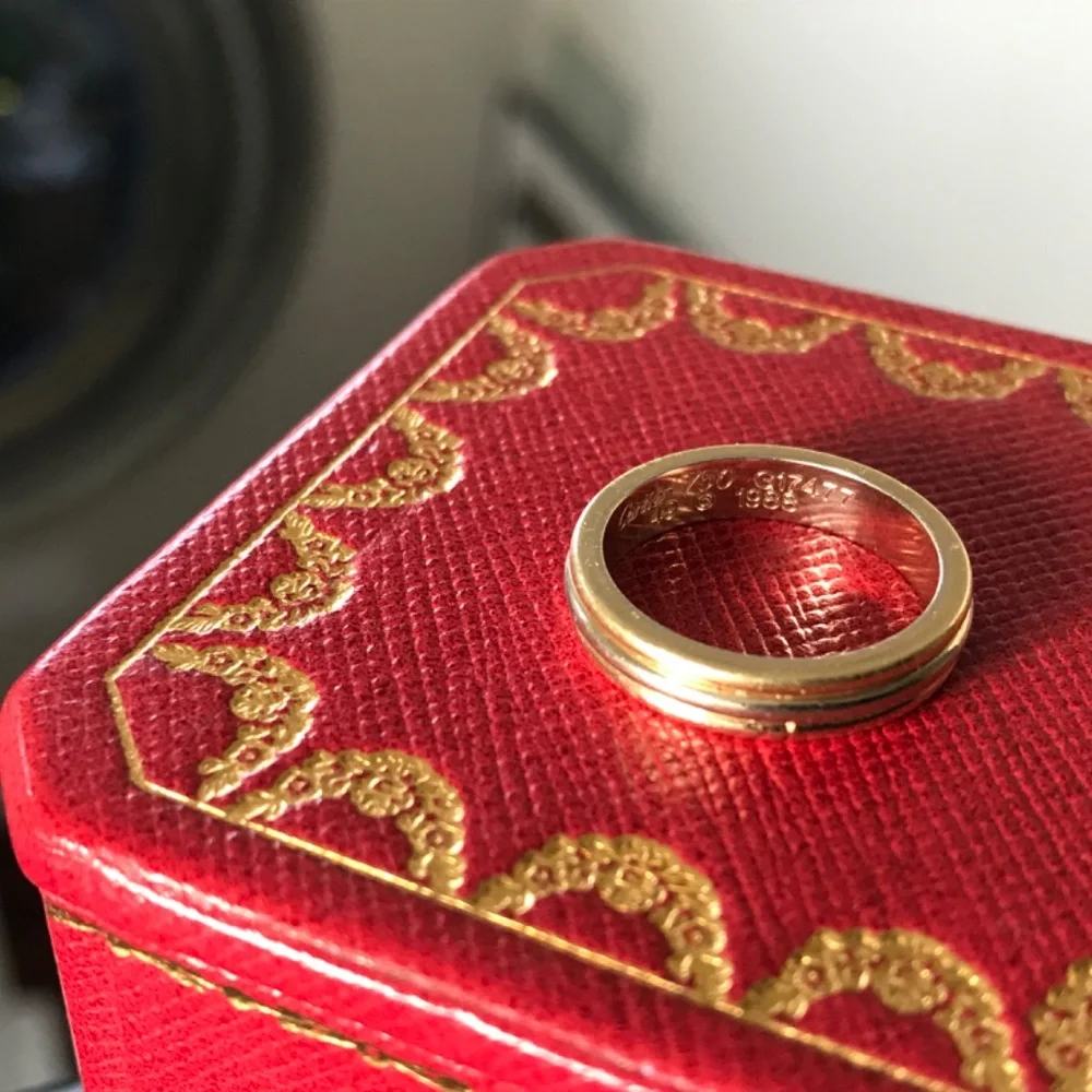 Cartier White, Rose and Yellow 18k Gold band 49 - Picture 2 of 4